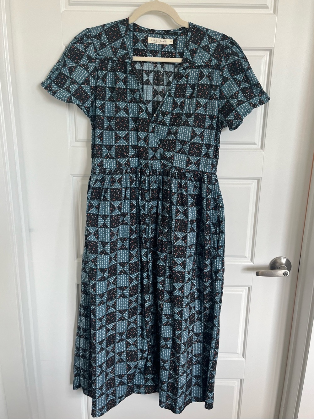 Christy Dawn The Dawn Dress Petitie Star Quilt Slate Small